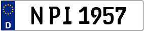 Trailer License Plate